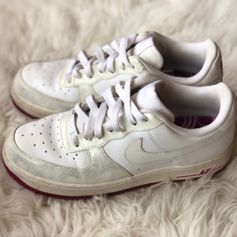 White Pearl Nike Air Force 1 Size 8